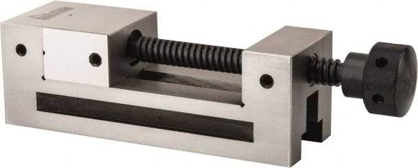 Gibraltar - 2-1/2" Jaw Width, 3" Jaw Opening Capacity, 1-1/4" Jaw Height, Toolmaker's Vise - Flat Jaw, 0.0002" Parallelism, 0.0003" Squareness, 7.4" OAL x 2-1/2" OAH - A1 Tooling