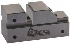 Gibraltar - 1" Jaw Width, 13/16" Jaw Opening Capacity, 3/8" Jaw Height, Toolmaker's Vise - Flat Jaw, 0.005" Parallelism, 0.005" Squareness, 65mm OAL x 1-1/4" OAH - A1 Tooling