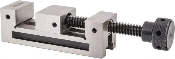 Gibraltar - 1-31/32" Jaw Width, 2-1/2" Jaw Opening Capacity, 1" Jaw Height, Toolmaker's Vise - Flat Jaw, 0.0002" Parallelism, 0.0002" Squareness, 6" OAL x 2.11" OAH - A1 Tooling