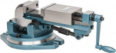 Gibraltar - 4" Jaw Width, 4-11/64" Jaw Opening Capacity, 3-Way Angle Swivel Machine Vise - Manual Operation, 1 Station, 20" Long x 7.28" High x 1-1/2" Deep, Cast Iron - A1 Tooling