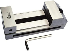 Gibraltar - 3-15/32" Jaw Width, 5" Jaw Opening Capacity, 1.57" Jaw Height, Toolmaker's Vise - Flat Jaw, 0.003" Parallelism, 0.005" Squareness, 195mm OAL x 3-5/32" OAH - A1 Tooling