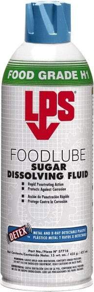 LPS - 15 oz Aerosol Spray Lubricant - Clear, 41°F to 203°F, Food Grade - A1 Tooling