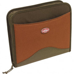 Bucket Boss - 11 Pocket Brown & Green Polyester Contractor's Portfolio - 15" Wide x 4" Deep x 12" High - A1 Tooling