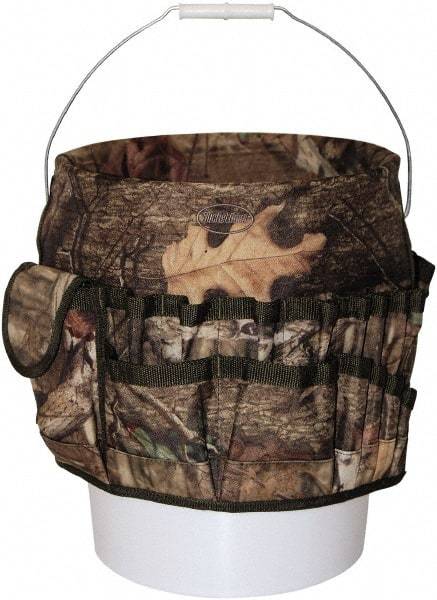 Bucket Boss - 20 Pocket General Purpose Holster - Polyester, Camouflage, 11" Wide x 11" High - A1 Tooling