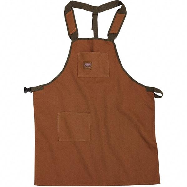 Bucket Boss - 30 to 52" Waist Apron - 2 Pocket, Brown/Green, Canvas - A1 Tooling