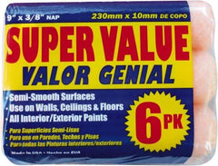 Premier Paint Roller - 3/8" Nap, 9" Wide Paint General Purpose Roller Cover - Medium Texture, Polyester - A1 Tooling