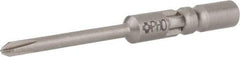 Wera - 4mm Drive, #0 Phillips Screwdriver Bit - 1-9/16" OAL - A1 Tooling