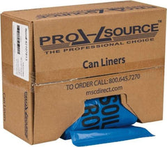 PRO-SOURCE - 32 Gal Capacity, Blue, Hazardous Waste Bag - 1.3 mil Thick x 30" Wide x 43" High, Roll - A1 Tooling