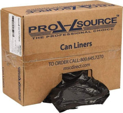 PRO-SOURCE - 1.5 mil Thick, Heavy-Duty Trash Bags - Linear Low-Density Polyethylene (LLDPE), Flat Pack Dispenser, 40" Wide x 46" High, Black - A1 Tooling