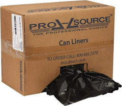 PRO-SOURCE - 2 mil Thick, Heavy-Duty Trash Bags - Linear Low-Density Polyethylene (LLDPE), Flat Pack Dispenser, 43" Wide x 47" High, Black - A1 Tooling