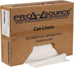 PRO-SOURCE - 1.5 mil Thick, Heavy-Duty Trash Bags - Hexene Resins, Roll Dispenser, 33" Wide x 39" High, Clear - A1 Tooling