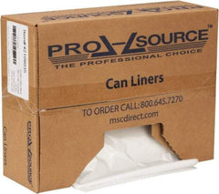 PRO-SOURCE - 1.1 mil Thick, Heavy-Duty Trash Bags - Hexene Resins, Roll Dispenser, 38" Wide x 58" High, Clear - A1 Tooling