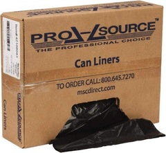 PRO-SOURCE - 1.1 mil Thick, Heavy-Duty Trash Bags - Hexene Resins, Roll Dispenser, 43" Wide x 47" High, Black - A1 Tooling