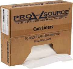 PRO-SOURCE - 1.1 mil Thick, Heavy-Duty Trash Bags - Hexene Resins, Roll Dispenser, 43" Wide x 47" High, Clear - A1 Tooling