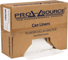 PRO-SOURCE - 1.1 mil Thick, Heavy-Duty Trash Bags - Hexene Resins, Roll Dispenser, 40" Wide x 46" High, White - A1 Tooling