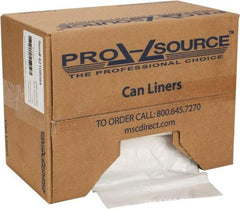 PRO-SOURCE - 1.1 mil Thick, Heavy-Duty Trash Bags - Hexene Resins, Roll Dispenser, 33" Wide x 39" High, Clear - A1 Tooling