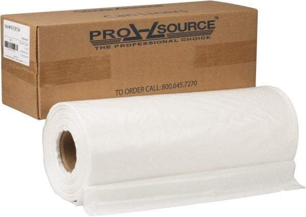 PRO-SOURCE - 2.7 mil Thick, Heavy-Duty Trash Bags - Hexene Resins, Roll Dispenser, 38" Wide x 63" High, Clear - A1 Tooling