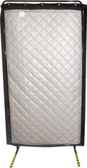 Singer Safety - 8' Long x 48" Wide, Fiberglass Modular Acoustic Screen/Frame - ASTM E-84 Specification, Metallic Gray - A1 Tooling