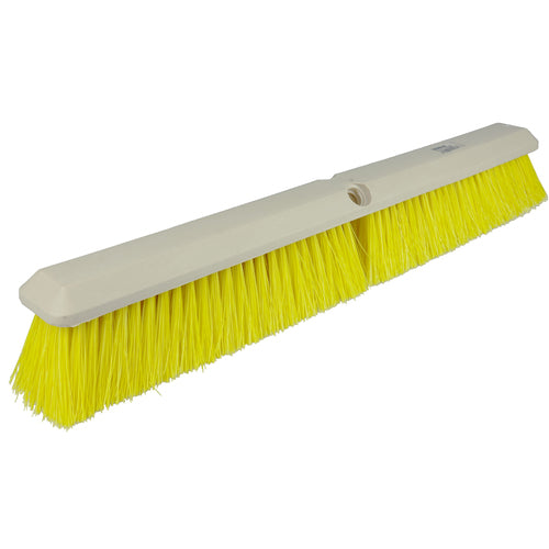 18″ - Yellow Medium Perma Sweep Broom Without Handle - A1 Tooling