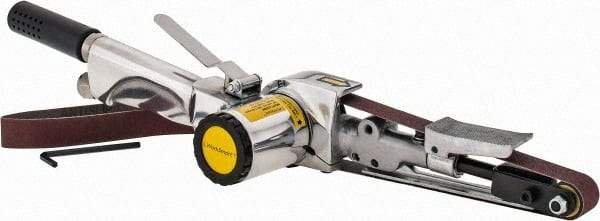 Value Collection - 3/4 x 20-1/2 Inch, 16,000 RPM Air Belt Sander - 0.45 Hp, 4 CFM Air Consumption, Rear Exhaust - A1 Tooling