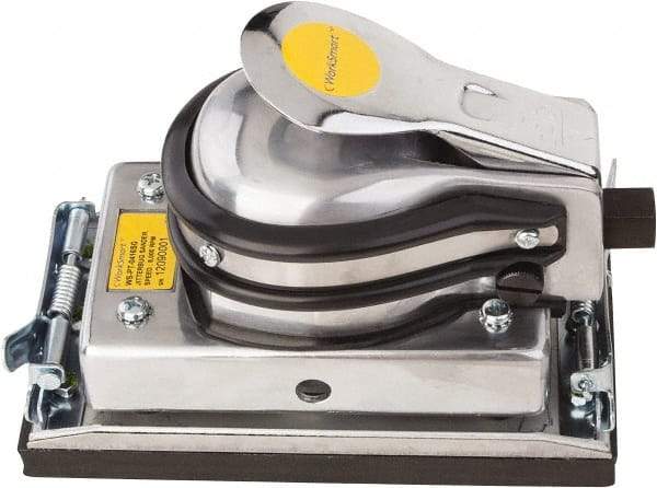 Value Collection - 8,000 OPM, 4 CFM Air Consumption, 90 psi Air Pressure, Palm Air Orbital Sander - Rectangular Pad, 1/4 NPT Inlet - A1 Tooling