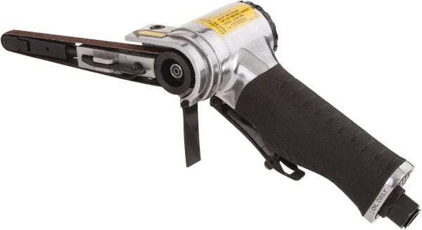 Value Collection - 3/8 x 13 Inch, 20,000 RPM Air Belt Sander - 0.45 Hp, 4 CFM Air Consumption, Rear Exhaust - A1 Tooling