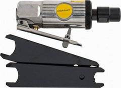 Value Collection - 1/4" Collet, Straight Handle, Air Straight Die Grinder - 25,000 RPM, Front Exhaust, 4 CFM, 0.3 hp, 90 psi, 1/4 NPT Inlet - A1 Tooling