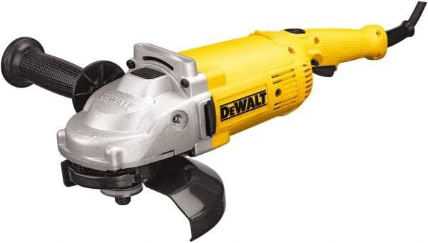 DeWALT - 7" Wheel Diam, 8,500 RPM, Corded Angle & Disc Grinder - 5/8-11 Spindle, 120 Volts - A1 Tooling