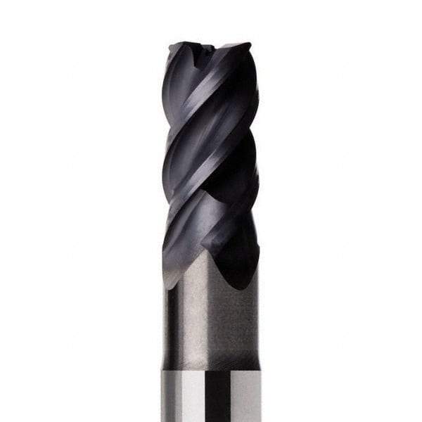 Seco - 20mm, 4 Flute, Single End, Solid Carbide, 4mm Corner Radius End Mill - 115mm OAL, 44° Helix, Right Hand Flute, 40mm LOC, Right Hand Cut, 55mm Extended Reach - A1 Tooling