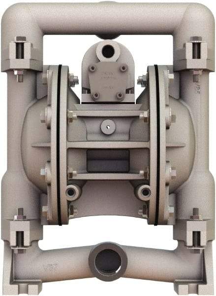 Versa-Matic - 1" NPT, Air Operated Diaphragm Pump - Santoprene Diaphragm, Stainless Steel Housing - A1 Tooling