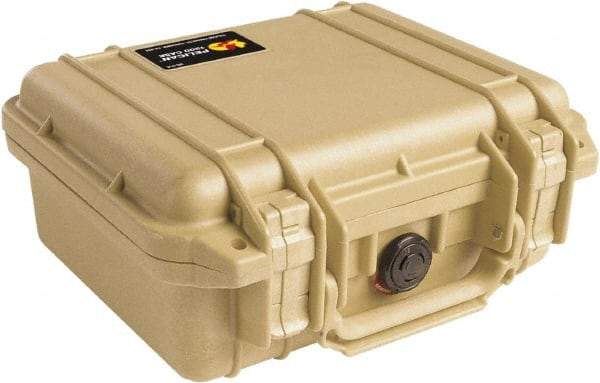 Pelican Products, Inc. - 9-11/16" Wide x 4-7/8" High, Clamshell Hard Case - Tan, Polyethylene - A1 Tooling