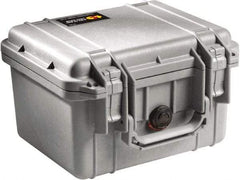 Pelican Products, Inc. - 9-11/16" Wide x 6-7/8" High, Clamshell Hard Case - Silver, Polyethylene - A1 Tooling