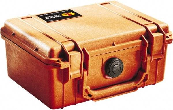 Pelican Products, Inc. - 7-51/64" Wide x 4-19/64" High, Clamshell Hard Case - Orange, Polyethylene - A1 Tooling