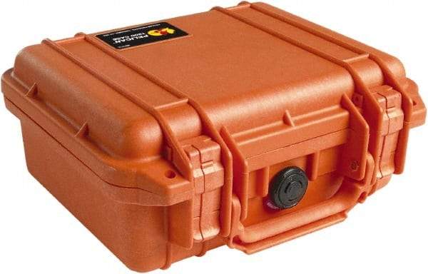 Pelican Products, Inc. - 9-11/16" Wide x 4-7/8" High, Clamshell Hard Case - Orange, Polyethylene - A1 Tooling