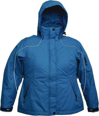 Viking - Size M, Blue, Rain, Wind Resistant Jacket - 40" Chest, 4 Pockets, Detachable Hood - A1 Tooling