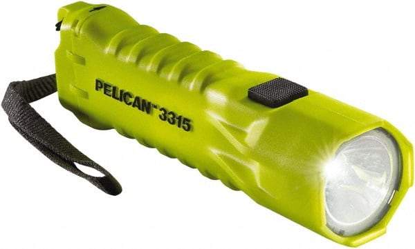 Pelican Products, Inc. - White LED Bulb, 160 Lumens, Industrial/Tactical Flashlight - Yellow Plastic Body, 3 AA Alkaline Batteries Included - A1 Tooling