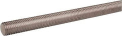 Made in USA - 1/2-20 UNF (Fine), 12' Long, Stainless Steel General Purpose Threaded Rod - Uncoated, Right Hand Thread - A1 Tooling