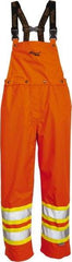 Viking - Size L, High Visibility Orange, Rain, Wind Resistant Bib Overall - No Pockets - A1 Tooling