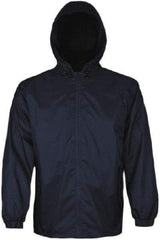 Viking - Size XL, Blue, Rain, Wind Resistant Jacket - 47" Chest, 2 Pockets, Attached Hood - A1 Tooling