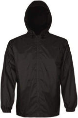 Viking - Size M, Black, Rain, Wind Resistant Jacket - 40" Chest, 2 Pockets, Attached Hood - A1 Tooling