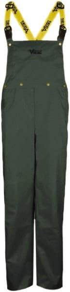 Viking - Size 2XL, Green, Rain, Wind Resistant Bib Overall - No Pockets - A1 Tooling