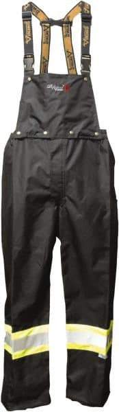 Viking - Size 2XL, Black, Green, Silver, Rain, Flame Resistant/Retardant, Wind Resistant Bib Overall - No Pockets - A1 Tooling