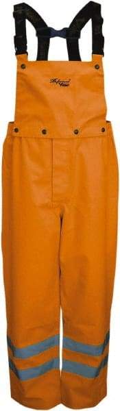 Viking - Size 3XL, High Visibility Orange, Rain, Wind Resistant Bib Overall - No Pockets - A1 Tooling