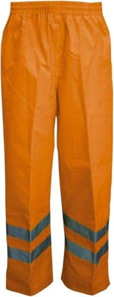 Viking - Size L, High Visibility Orange, Rain, Wind Resistant Pants - No Pockets - A1 Tooling