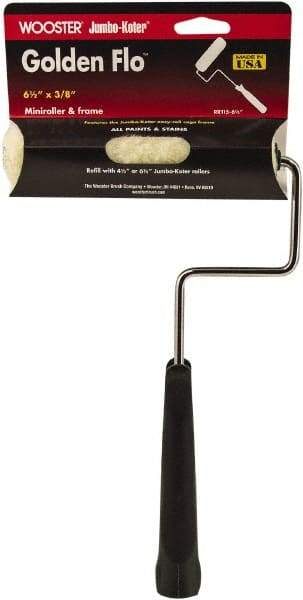 Wooster Brush - 11" Long, 3/8" Nap, Mini Knit - 6-1/2" Wide, Steel Frame, Includes Roller Cover & Frame - A1 Tooling