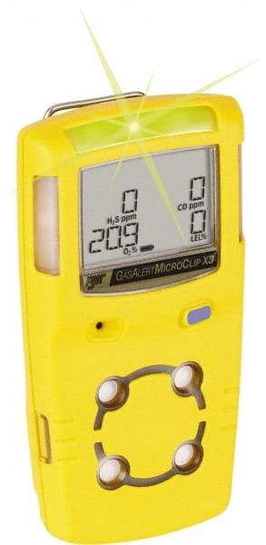 BW Technologies by Honeywell - Visual, Vibration & Audible Alarm, LCD Display, Single Gas Detector - Monitors Hydrogen Sulfide, -20 to 50°C Working Temp - A1 Tooling