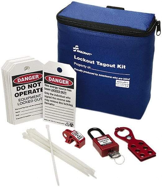 Ability One - 24 Piece Lockout Tagout Kit - Keyed Differently, Comes in Carrying Case - A1 Tooling