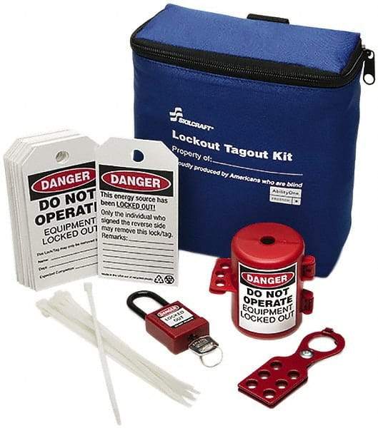 Ability One - 24 Piece Lockout Tagout Kit - Keyed Differently, Comes in Carrying Case - A1 Tooling