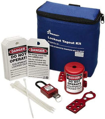 Ability One - 24 Piece Lockout Tagout Kit - Keyed Differently, Comes in Carrying Case - A1 Tooling