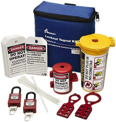 Ability One - 27 Piece Lockout Tagout Kit - Keyed Differently, Comes in Carrying Case - A1 Tooling